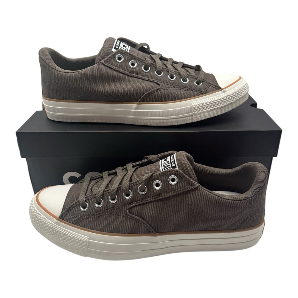 Converse Low Top Sneakers Brown and White Canvas